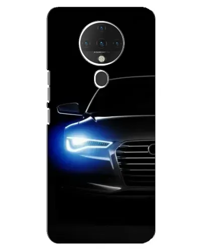 Чохол для TECNO Spark 6 з картинкою «Неоновий погляд Audi»