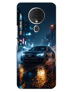 Чохол для TECNO Spark 6 з картинкою «Нічне місто та Audi»