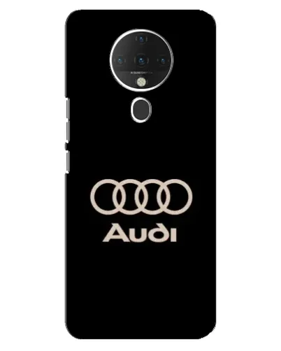 Чохол для TECNO Spark 6 з картинкою «Audi — золотий логотип»