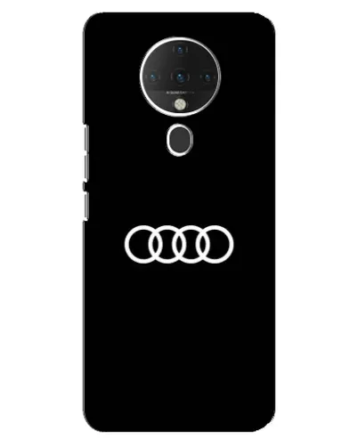 Чохол для TECNO Spark 6 з картинкою «Audi White Logo»