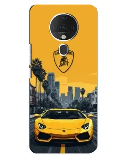 Чехол для TECNO Spark 6 с картинкой «Желтый Lamborghini город» Чехол для TECNO Spark 6 с картинкой «Желтый Lamborghini город»