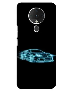 Чехол для TECNO Spark 6 с картинкой «Неоновый контур Lamborghini» Чехол для TECNO Spark 6 с картинкой «Неоновый контур Lamborghini»