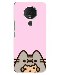 Чохол для TECNO Spark 6 з картинкою «Pusheen та печиво»