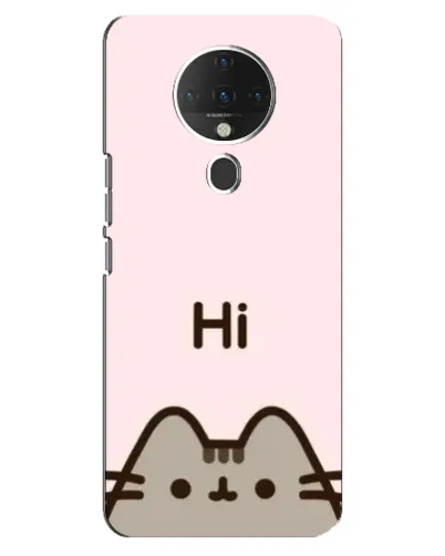 Чехол для TECNO Spark 6 с картинкой «Пушин говорит Hi» Чехол для TECNO Spark 6 с картинкой «Пушин говорит Hi»