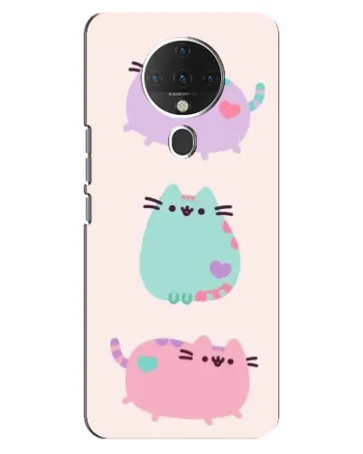 Чехол для TECNO Spark 6 с картинкой «Pusheen трио» Чехол для TECNO Spark 6 с картинкой «Pusheen трио»
