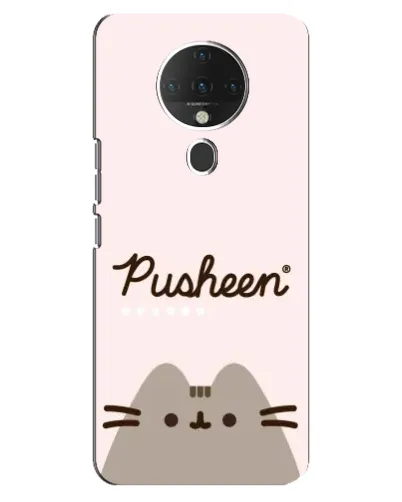 Чехол для TECNO Spark 6 с картинкой «Pusheen логотип» Чехол для TECNO Spark 6 с картинкой «Pusheen логотип»