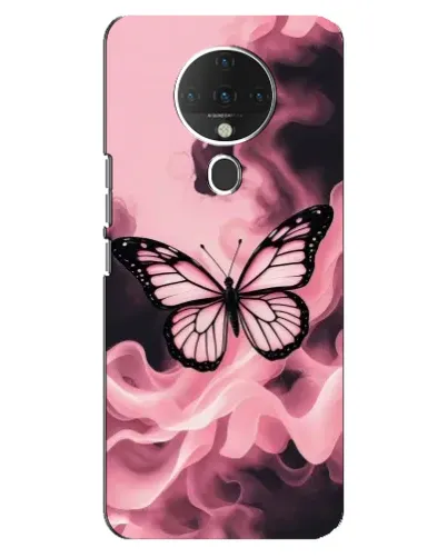 Чехол для TECNO Spark 6 с картинкой «Бабочка в дыму» Чехол для TECNO Spark 6 с картинкой «Бабочка в дыму»