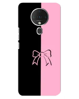 Чехол для TECNO Spark 6 с картинкой «Половинки банта»