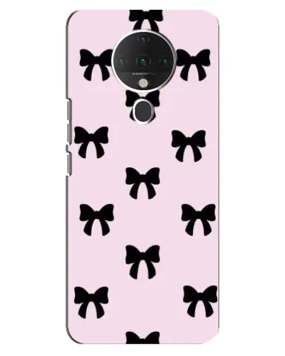 Чехол для TECNO Spark 6 с картинкой «Черные банты Coquette» Чехол для TECNO Spark 6 с картинкой «Черные банты Coquette»