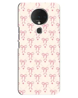 Чехол для TECNO Spark 6 с картинкой «Розовые бантики Coquette»
