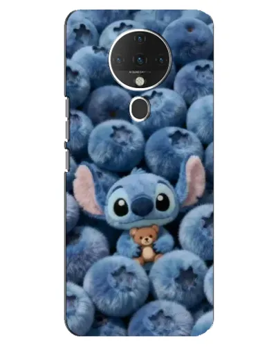 Чехол для TECNO Spark 6 с картинкой «Стич и голубика» Чехол для TECNO Spark 6 с картинкой «Стич и голубика»