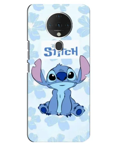 Чехол для TECNO Spark 6 с картинкой «Stitch среди цветов» Чехол для TECNO Spark 6 с картинкой «Stitch среди цветов»