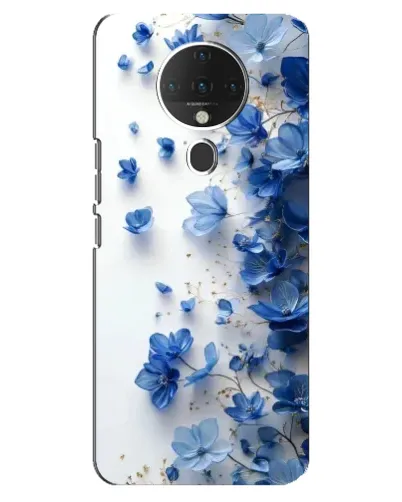 Чехол для TECNO Spark 6 с картинкой «Голубой цветочный каскад» Чехол для TECNO Spark 6 с картинкой «Голубой цветочный каскад»