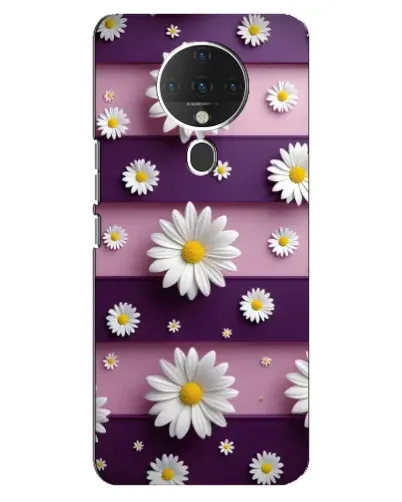 Чехол для TECNO Spark 6 с картинкой «Ромашки на фиолетовом» Чехол для TECNO Spark 6 с картинкой «Ромашки на фиолетовом»