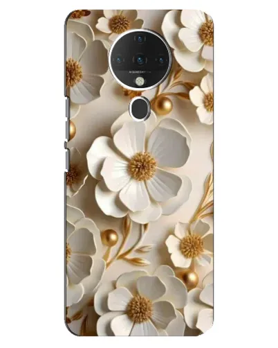 Чехол для TECNO Spark 6 с картинкой «Белие бумажние цвети» Чехол для TECNO Spark 6 с картинкой «Белие бумажние цвети»