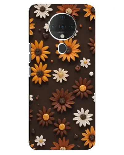 Чехол для TECNO Spark 6 с картинкой «Узор из маленьких подсолнухов» Чехол для TECNO Spark 6 с картинкой «Узор из маленьких подсолнухов»