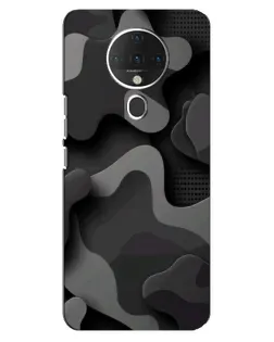 Чехол для TECNO Spark 6 с картинкой «Темный абстрактный камуфляж»