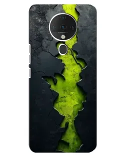 Чехол для TECNO Spark 6 с картинкой «Салатовый разлом скалы»