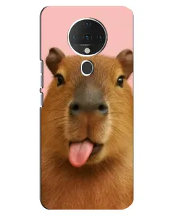 Чохол для TECNO Spark 6 з картинкою «Капібара з язиком»