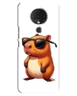 Чохол для TECNO Spark 6 з картинкою «Капібара в окулярах»