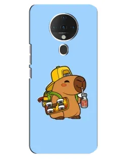 Чохол для TECNO Spark 6 з картинкою «Капібара на скейті»
