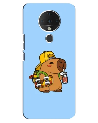 Чохол для TECNO Spark 6 з картинкою «Капібара на скейті» Чохол для TECNO Spark 6 з картинкою «Капібара на скейті»