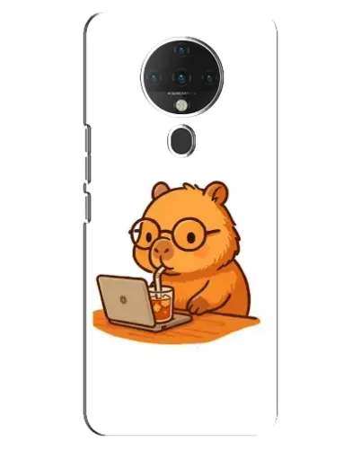Чохол для TECNO Spark 6 з картинкою «Капібара з ноутбуком» Чохол для TECNO Spark 6 з картинкою «Капібара з ноутбуком»