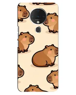 Чохол для TECNO Spark 6 з картинкою «Паттерн милих капібар»