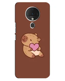 Чохол для TECNO Spark 6 з картинкою «Капібара з серцем»