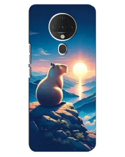 Чохол для TECNO Spark 6 з картинкою «Захід сонця з капібарою»