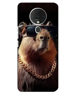 Чохол для TECNO Spark 6 з картинкою «Капібара золотий ланцюг»