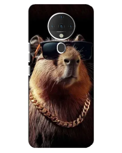 Чохол для TECNO Spark 6 з картинкою «Капібара золотий ланцюг» Чохол для TECNO Spark 6 з картинкою «Капібара золотий ланцюг»