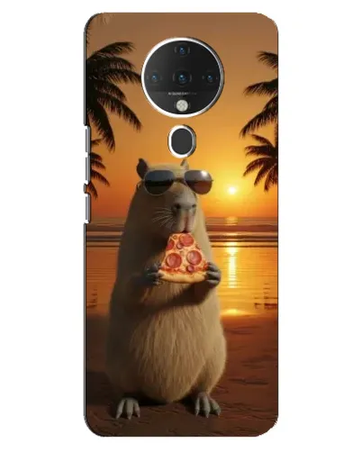 Чохол для TECNO Spark 6 з картинкою «Капібара з піцою» Чохол для TECNO Spark 6 з картинкою «Капібара з піцою»