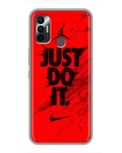 Чехол для TECNO Spark 7 (KF6n) с картинкой «Nike Just Do It»