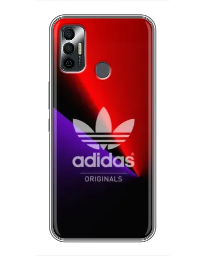 Чехол для TECNO Spark 7 (KF6n) с картинкой «Adidas Red Neon»