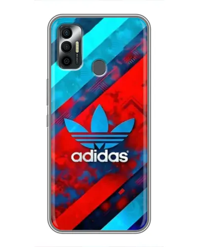 Чехол для TECNO Spark 7 (KF6n) с картинкой «Абстракция Adidas»