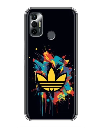 Чехол для TECNO Spark 7 (KF6n) с картинкой «Adidas Splash»