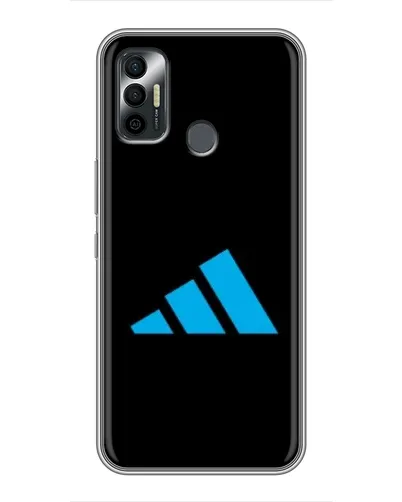 Чехол для TECNO Spark 7 (KF6n) с картинкой «Adidas Cyan Logo»