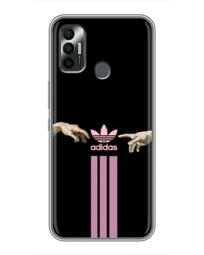 Чехол для TECNO Spark 7 (KF6n) с картинкой «Adidas Hands»