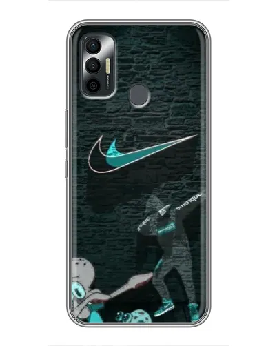 Чехол для TECNO Spark 7 (KF6n) с картинкой «Спортивный арт Nike» Чехол для TECNO Spark 7 (KF6n) с картинкой «Спортивный арт Nike»