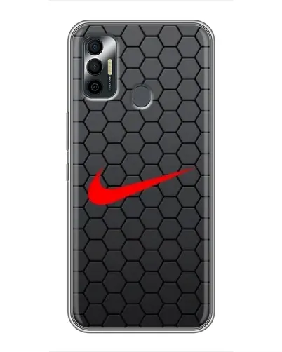 Чехол для TECNO Spark 7 (KF6n) с картинкой «Nike — карбоновая сетка» Чехол для TECNO Spark 7 (KF6n) с картинкой «Nike — карбоновая сетка»