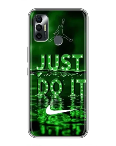 Чехол для TECNO Spark 7 (KF6n) с картинкой «Зеленый неоновый Nike» Чехол для TECNO Spark 7 (KF6n) с картинкой «Зеленый неоновый Nike»