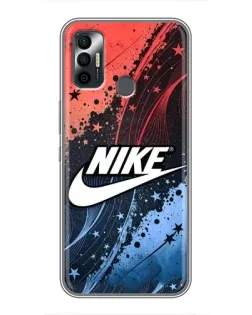 Чехол для TECNO Spark 7 (KF6n) с картинкой «Градиентный принт Найк»