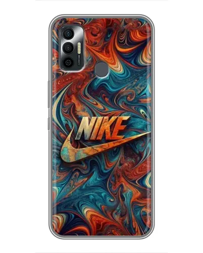 Чехол для TECNO Spark 7 (KF6n) с картинкой «Nike в абстракции» Чехол для TECNO Spark 7 (KF6n) с картинкой «Nike в абстракции»