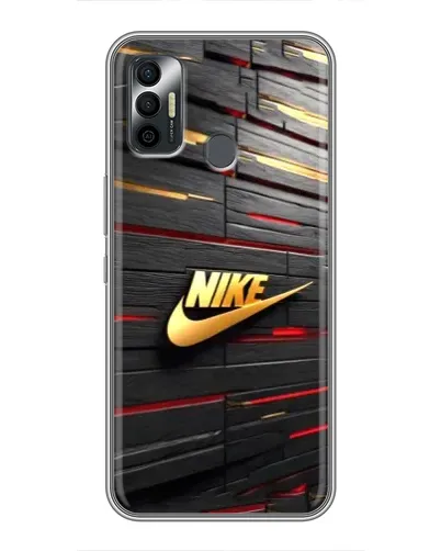 Чехол для TECNO Spark 7 (KF6n) с картинкой «Золотой Nike на металле» Чехол для TECNO Spark 7 (KF6n) с картинкой «Золотой Nike на металле»