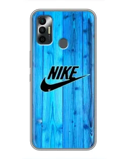 Чехол для TECNO Spark 7 (KF6n) с картинкой «Голубое дерево Nike»