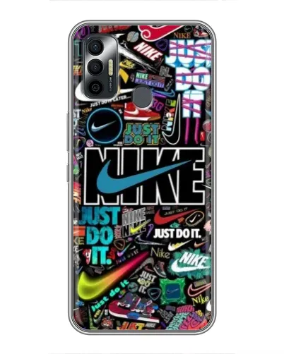 Чехол для TECNO Spark 7 (KF6n) с картинкой «Яркий коллаж Nike» Чехол для TECNO Spark 7 (KF6n) с картинкой «Яркий коллаж Nike»