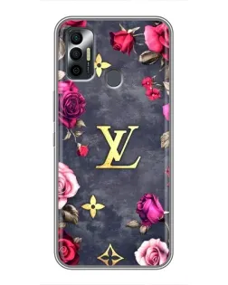 Чехол для TECNO Spark 7 (KF6n) с картинкой «Цветочный Louis Vuitton» Чехол для TECNO Spark 7 (KF6n) с картинкой «Цветочный Louis Vuitton»