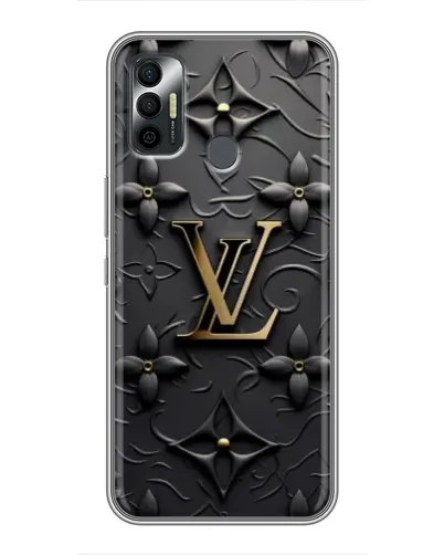 Чехол для TECNO Spark 7 (KF6n) с картинкой «Кожаная текстура LV» Чехол для TECNO Spark 7 (KF6n) с картинкой «Кожаная текстура LV»