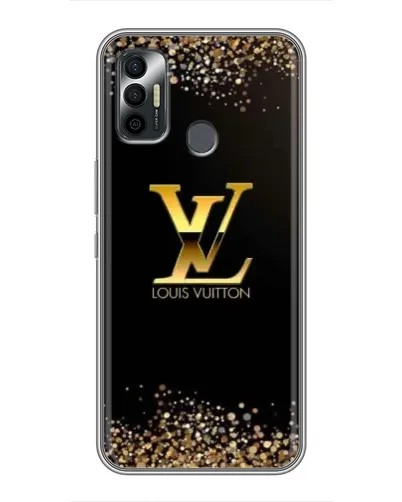 Чехол для TECNO Spark 7 (KF6n) с картинкой «LV — золотые искры» Чехол для TECNO Spark 7 (KF6n) с картинкой «LV — золотые искры»